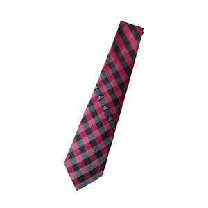 ROCK BOTTOM! NFL Atlanta Falcons Black Red Plaid Mens Neck Tie